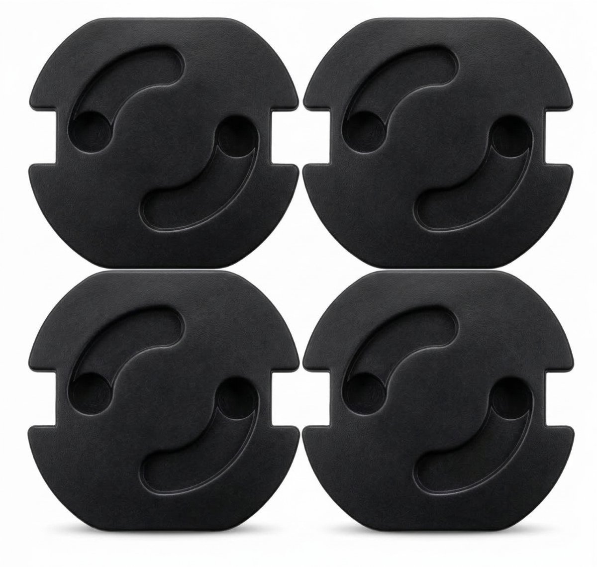 Knaak Stopcontact Beveiliging 4 Stuks - Zelfklevend - Bescherming - Kind - Baby - Veiligheid - Zwart
