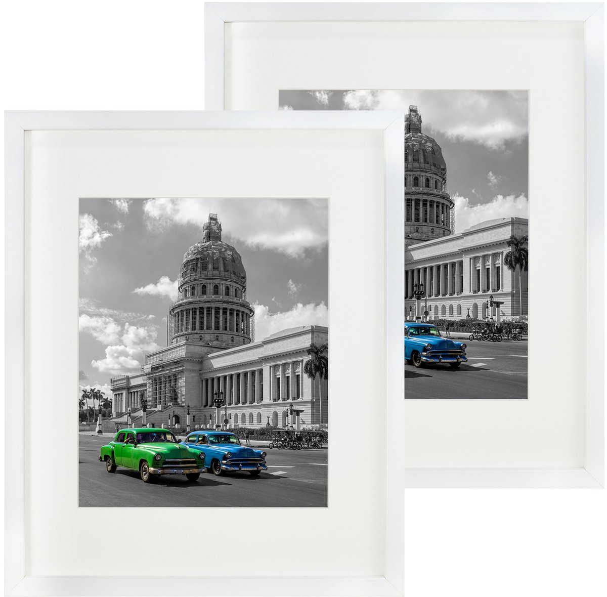 BD art Basic Serie - Fotolijst Set - 28x35 cm - Passe-partout 20x25 cm - Wit