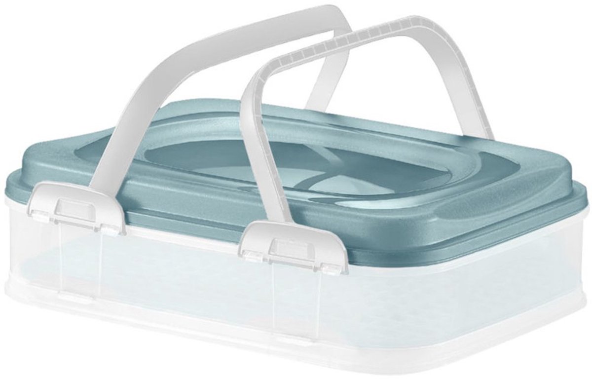 Domotti Dolce - voedselbak - Voorraadbus - 39 x 28,5 cm - blauw