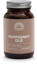 Mattisson - Pompoenpitolie met vitamine E - 1000mg - 60 capsules