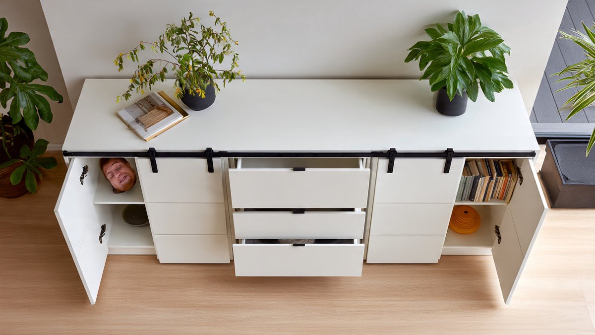 Ladekast - 140x80x40 cm - Wit - Novihome