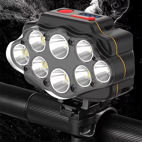 Fietskoplamp met montagebeugel, ultraheldere roterende LED-spot, Geschikt voor fietsen, mountainbikes, zoeklichten en koplampen.