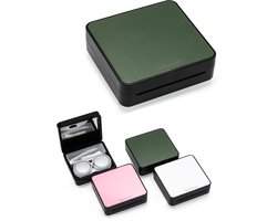 Fashionlens® Lenzendoosje Deluxe Groen - Compleet 4-delig setje