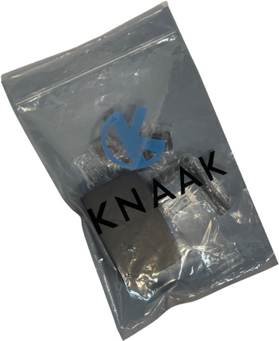 Knaak Set de porte-rouleau de papier toilette + 4 crochets porte-serviettes autocollants - Acier inoxydable - Zwart - Plateau de rangement