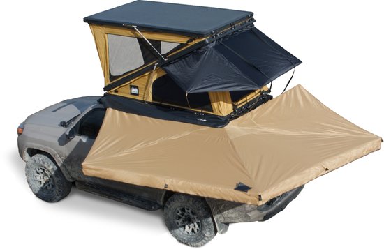 Série OFFLANDER BATWING - Auvent Autoportant - 270 Degrés - Tissu Oxford - Éclairage LED