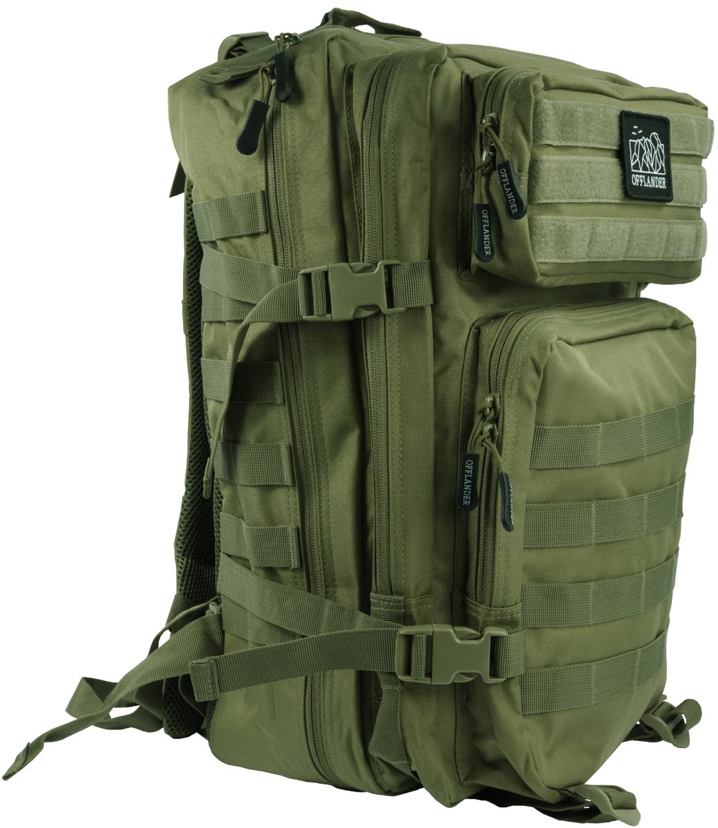 OFFLANDER Survival Serie - Rugzak - 43L - Nylon - Groen