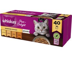 Whiskas Serie - Drobiowe Frykasy - 40x85g - Voor Volwassen Katten