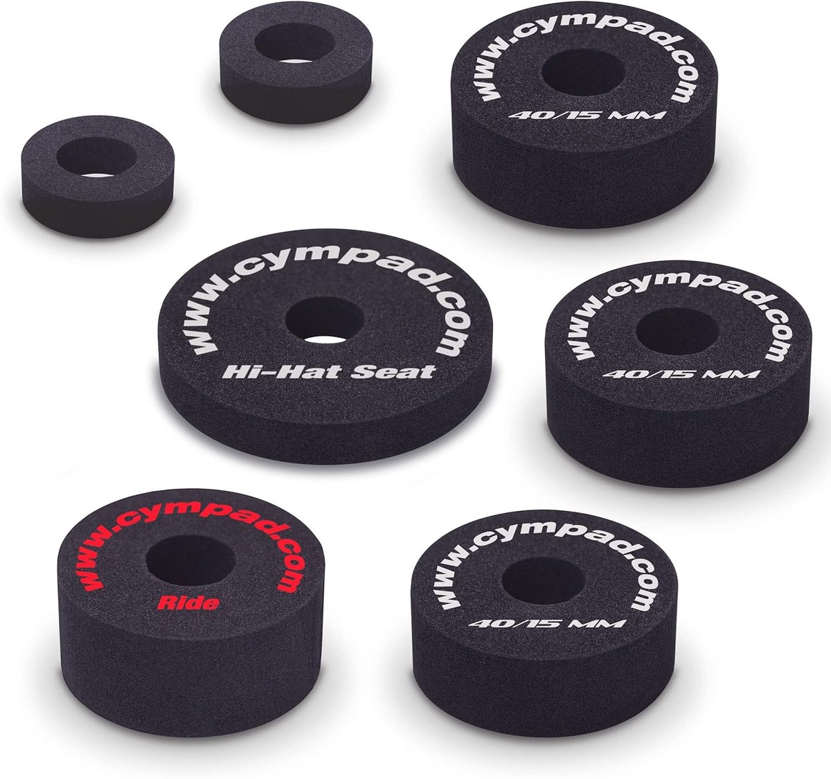 Cimbal Vilt - Cymbal Pads - Verbeter Geluid - Voorkomt Lawaai - Set van 5