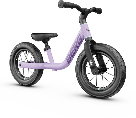 BERG MOOV12 Draisienne - 2,5+ ans - 12 pouces - Légère - Pneus pneumatiques confortables - Guidon et selle ajustables - Lavender Purple