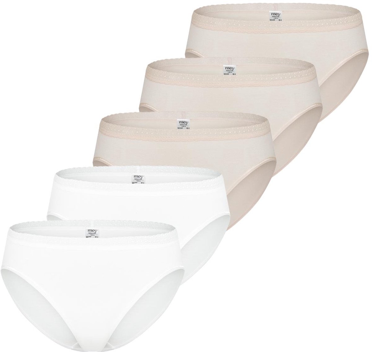 Mey Dames slip / onderbroek 5 pack Modal Lace