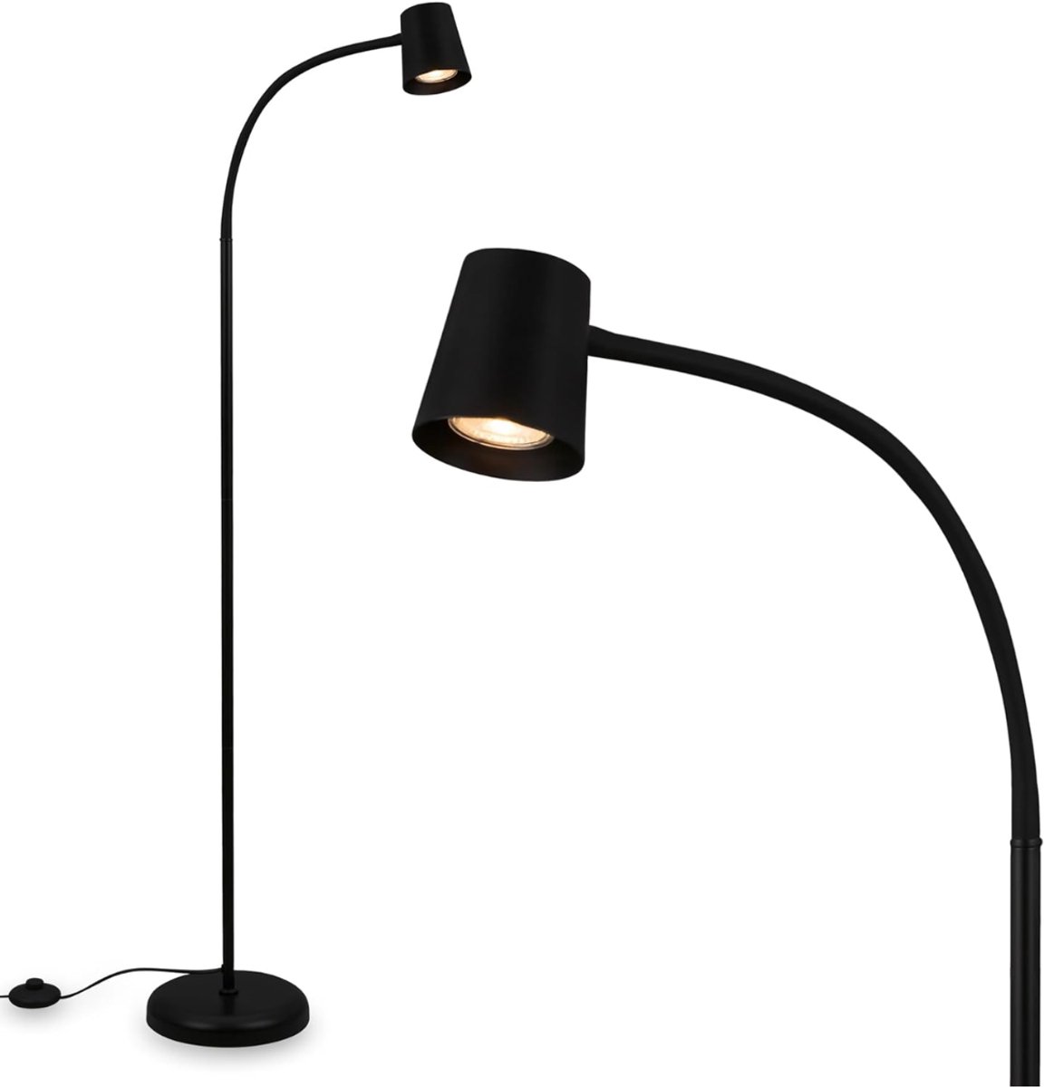 DnA® Booglamp - Vloerlamp - Lampenkap - Booglampen Dimbaar - Booglampen Staand Vloerlamp - Zwart - 21cm x 21cm x 128cm