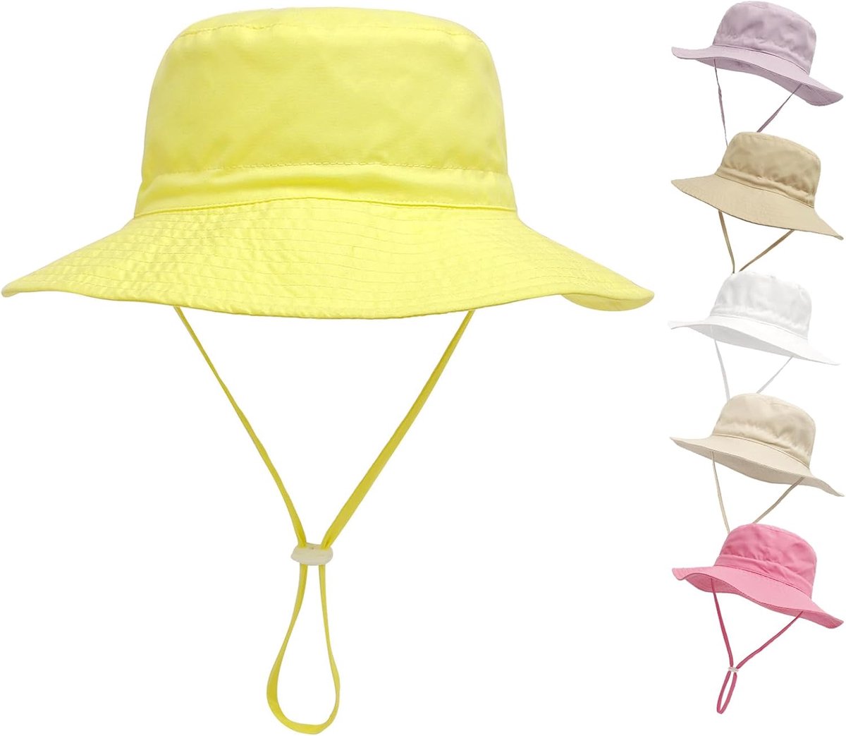 Baby zonnehoed - Strand hoed peuter - Bescherming tegen zon - UV bescherming UPF 50+ - 44-54cm hoofdomtrek