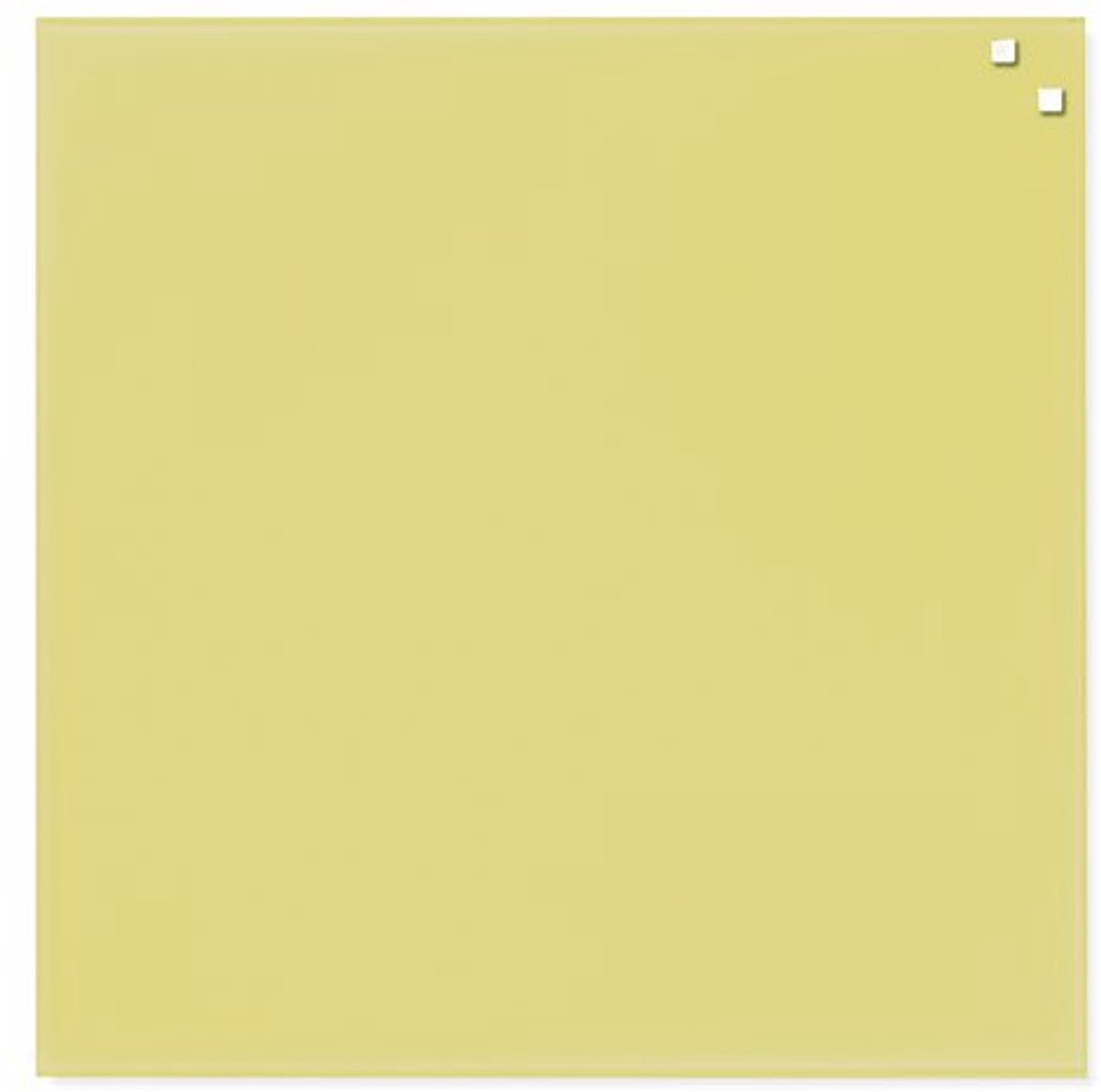 NAGA Glassboard 45x45cm Geel