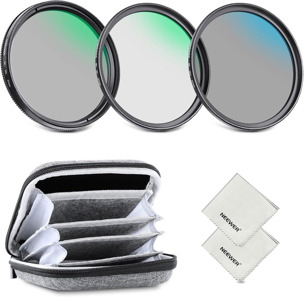 Lensfilterset - Camerafilters - Betere Foto's - Optisch Glas Frame - 67 mm