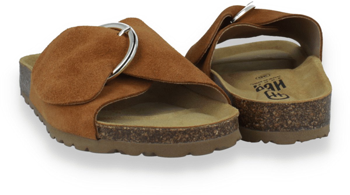 Hee! Dames Slipper | Cognac | Maat: 37