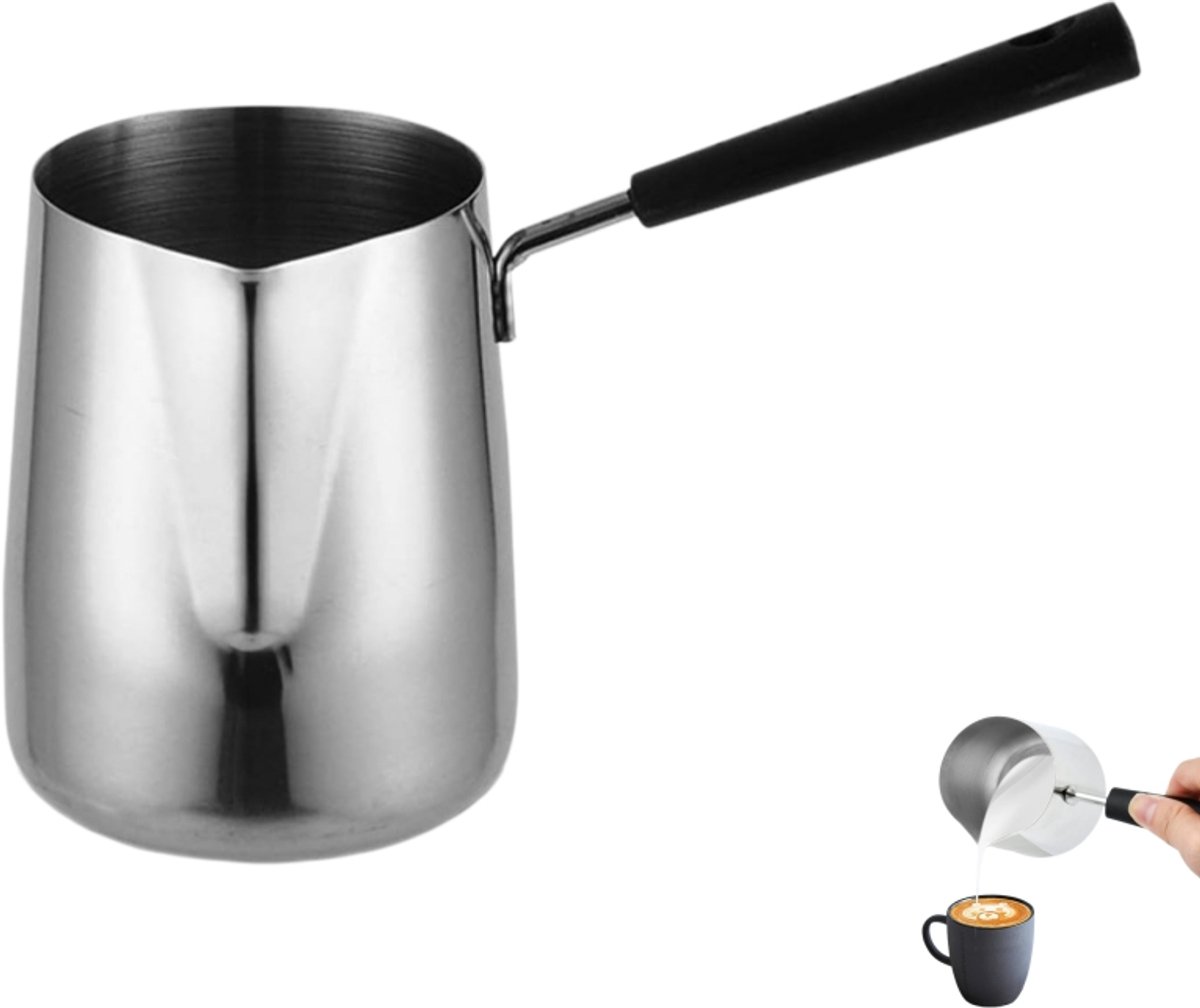 Turkse koffiekan - Melkverwarmer van 304 roestvrij staal - p
