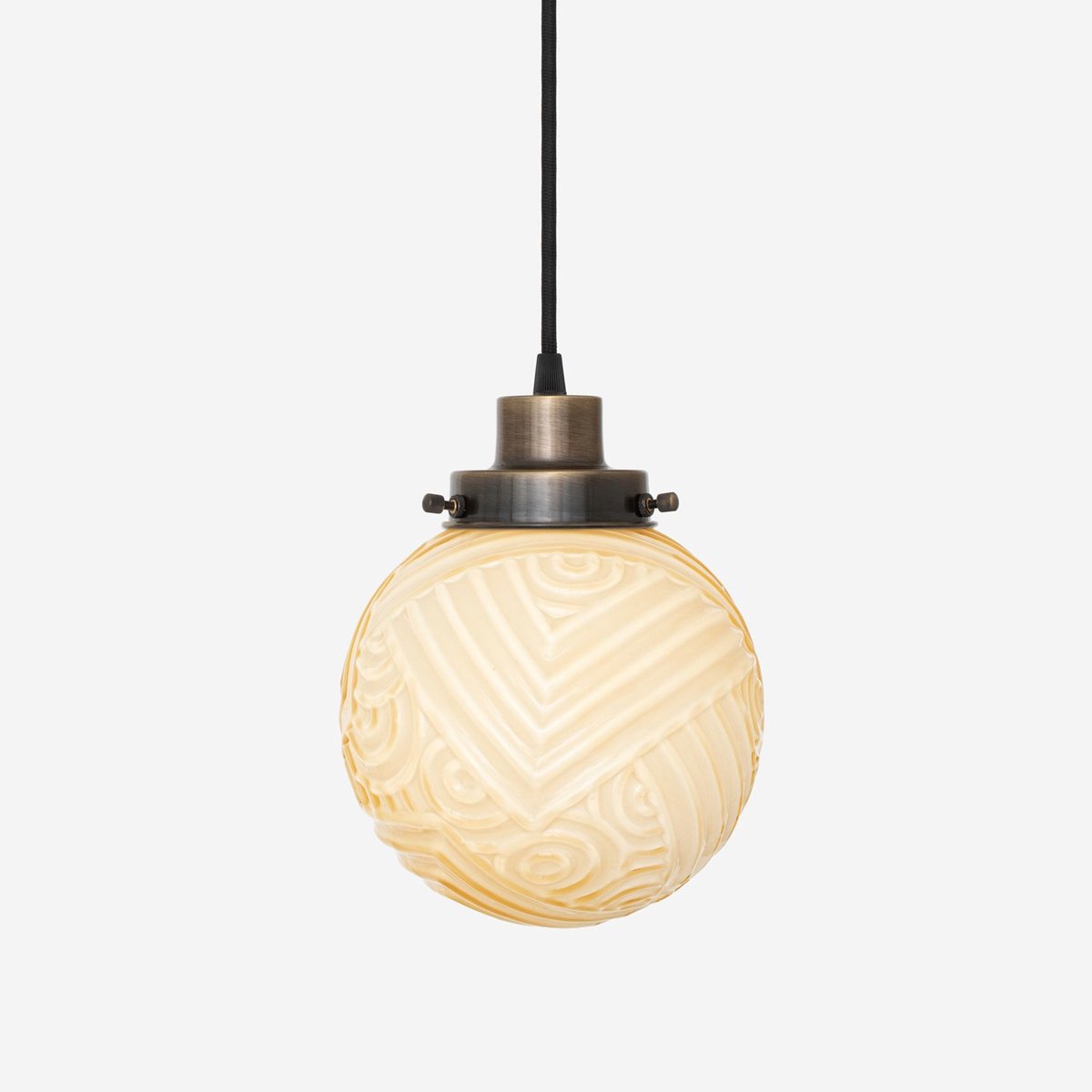 Coloured by Art Hanglamp aan snoer Nouveau Romance Sunny 20's Brons - Art Deco Trade Zachtgeel