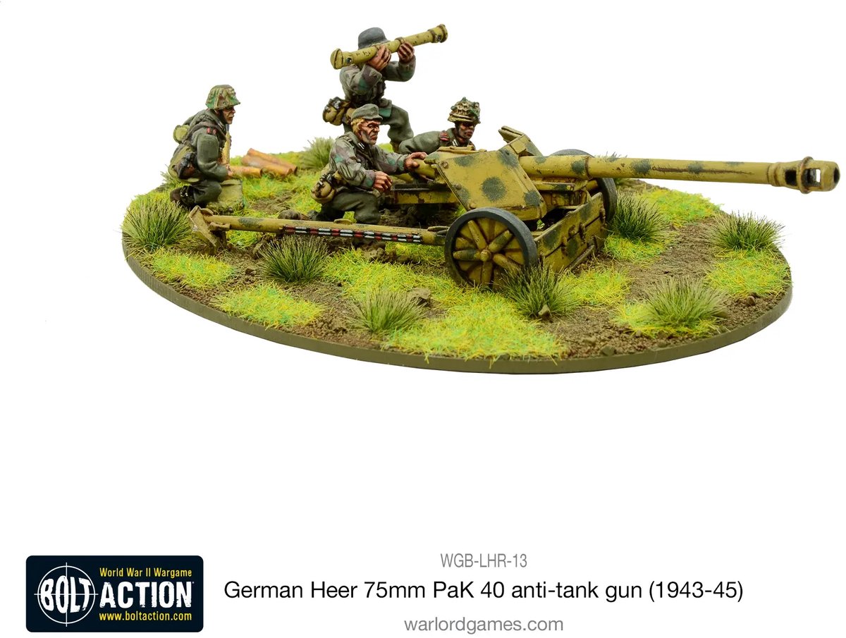 German Heer 75mm PaK 40 anti-tank gun (1943-45)