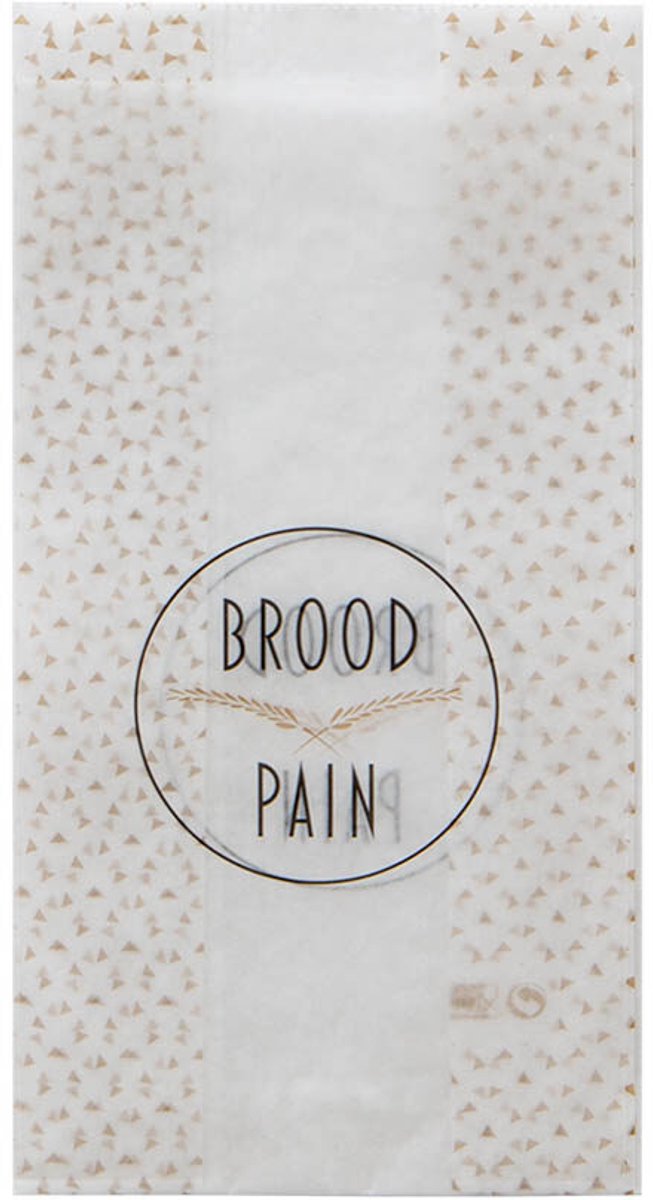 Broodzak papier 1/2 bruin 17 x 10,4 x H34 cm -1.000 stuks