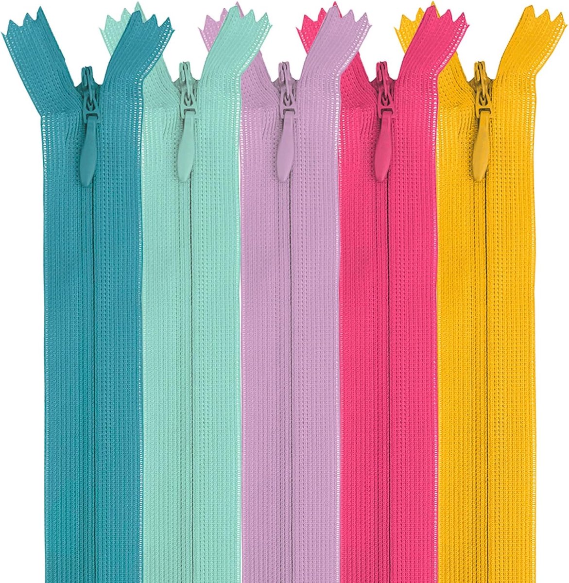 Ritsen Set - Naaibenodigdheden - Kleding Maken - Onzichtbaar Ontwerp - 50 cm - Meerkleurig