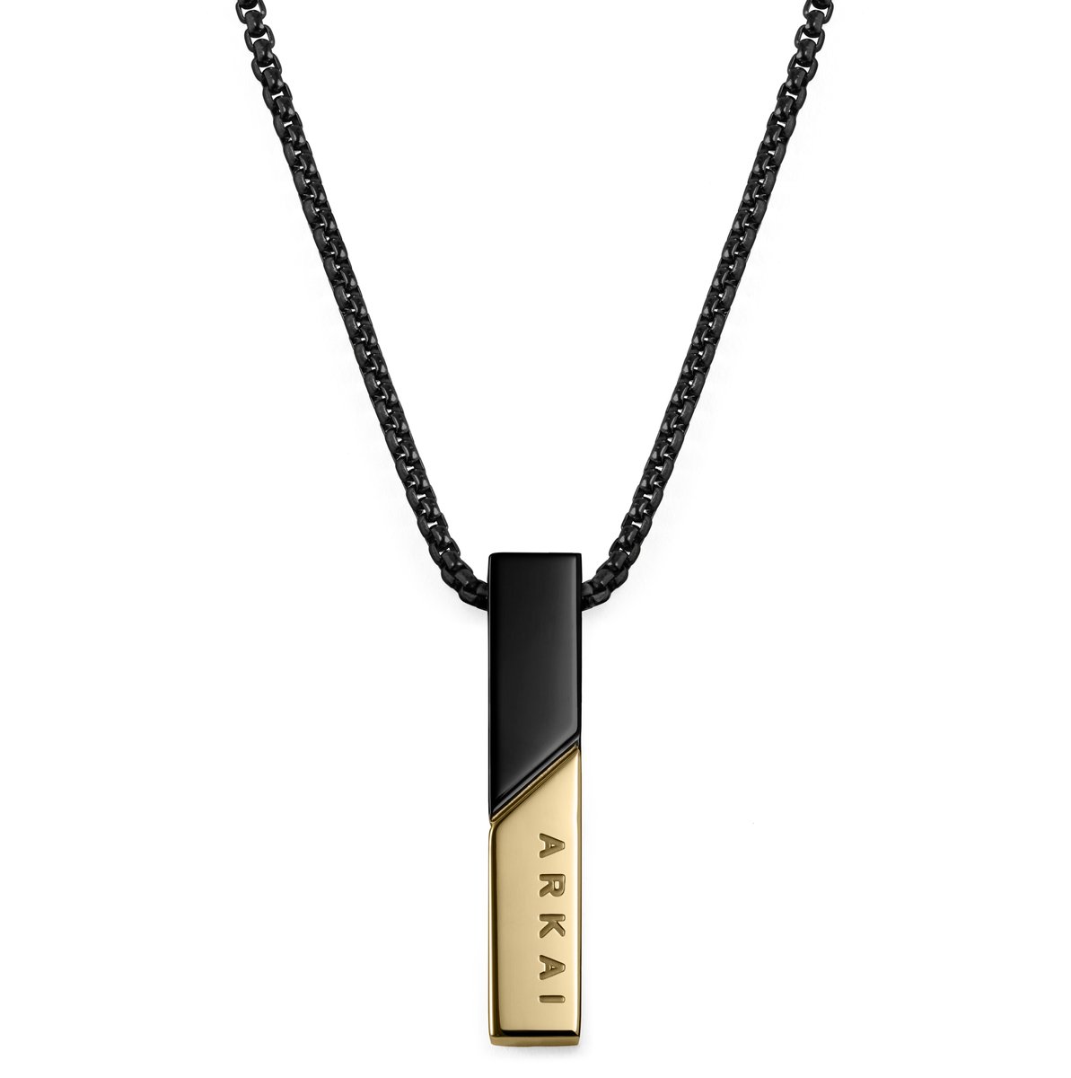 Rico Zwart & Goudkleurige Ketting met Hanger