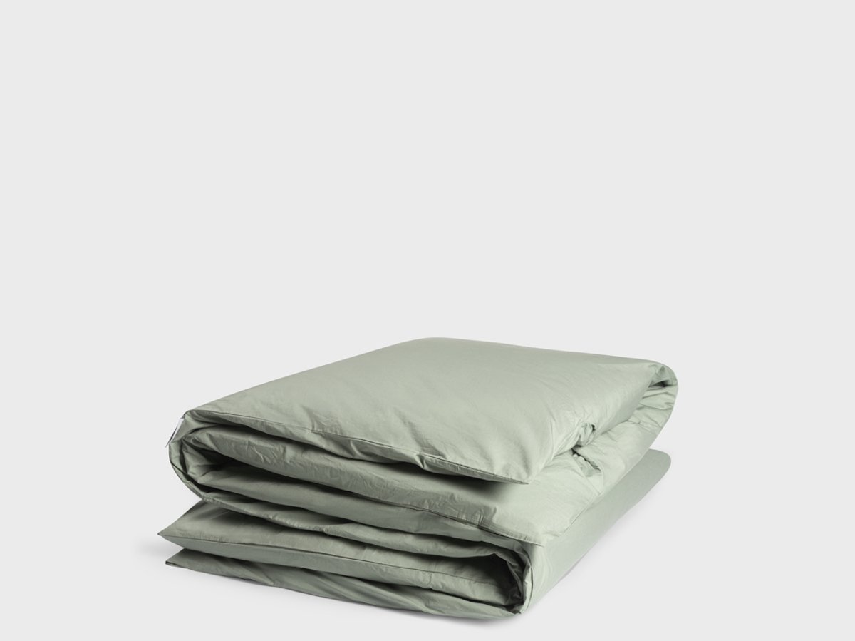 Yumeko dekbedovertrek percal katoen jade groen 240x220 (zonder slopen) - Bio, eco & fairtrade