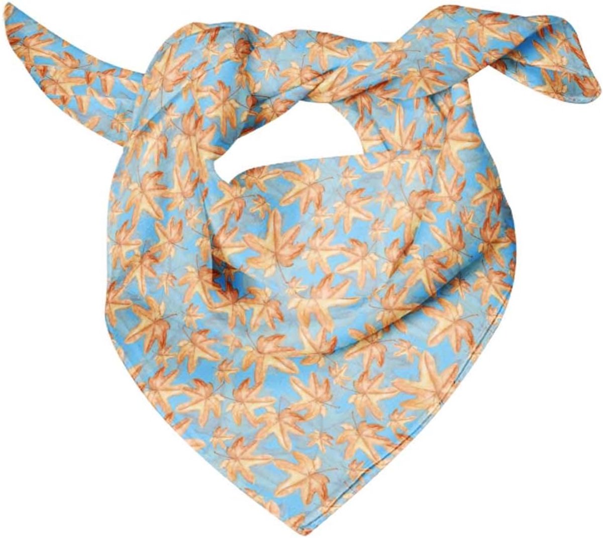Zijde Sjaal - Dames Foulard - Stijlvolle Accessoire - Pure Zijde Stof - 40x40 Inch - Bedrukt Patroon