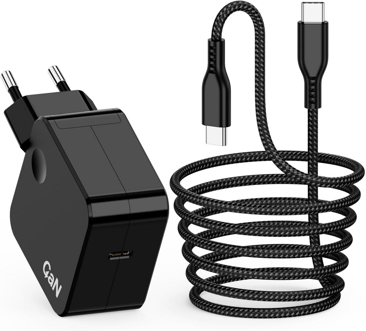 Krachtige Oplader - GaN Snellader - Drones Camera's - 65 Watt Vermogen - Compact Formaat - Zwart