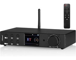 5.1 Kanaals Versterker - Thuisbioscoop Receiver - Surround Sound - DSP Audio Technologie - 22.8 x 15.4 x 4.6 cm