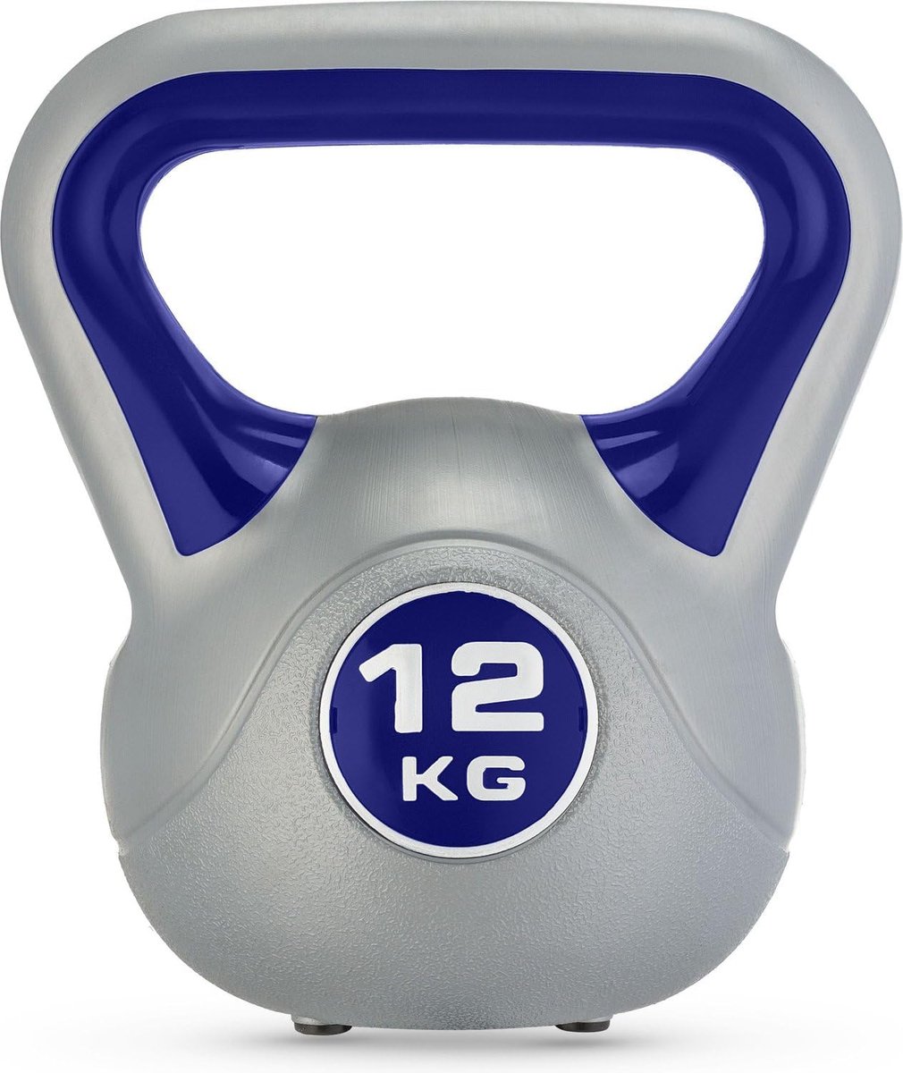 Kettlebell 12kg - Gewicht voor training - Spiertraining thuis - Ergonomisch handvat - 12 kg