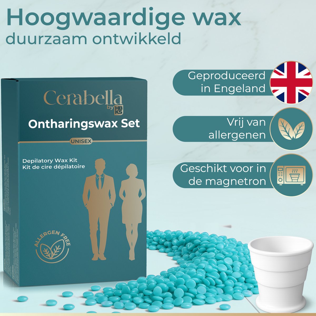 Neuswax - Allergeenvrij - Tot 10 Behandelingen - Cerabella® Ontharings Neus Wax Set - Neusontharing - Neushaartjes Verwijderen - Neushaar Waxen - Nose Wax Kit - Wax Parels - 100gr Wax Beans — cadeau in Cadeau-ideeën - foto 2