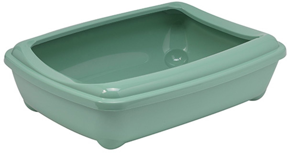 Moderna Open Kattenbak met Rand - Kleur: Blueberry - Jumbo - Afmetingen: 57x43x15 cm