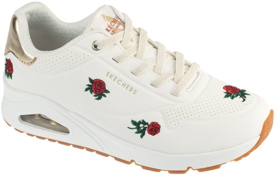 Skechers Uno - Champagne and Roses, Vrouwen, Wit, Sneakers, maat: 38,5