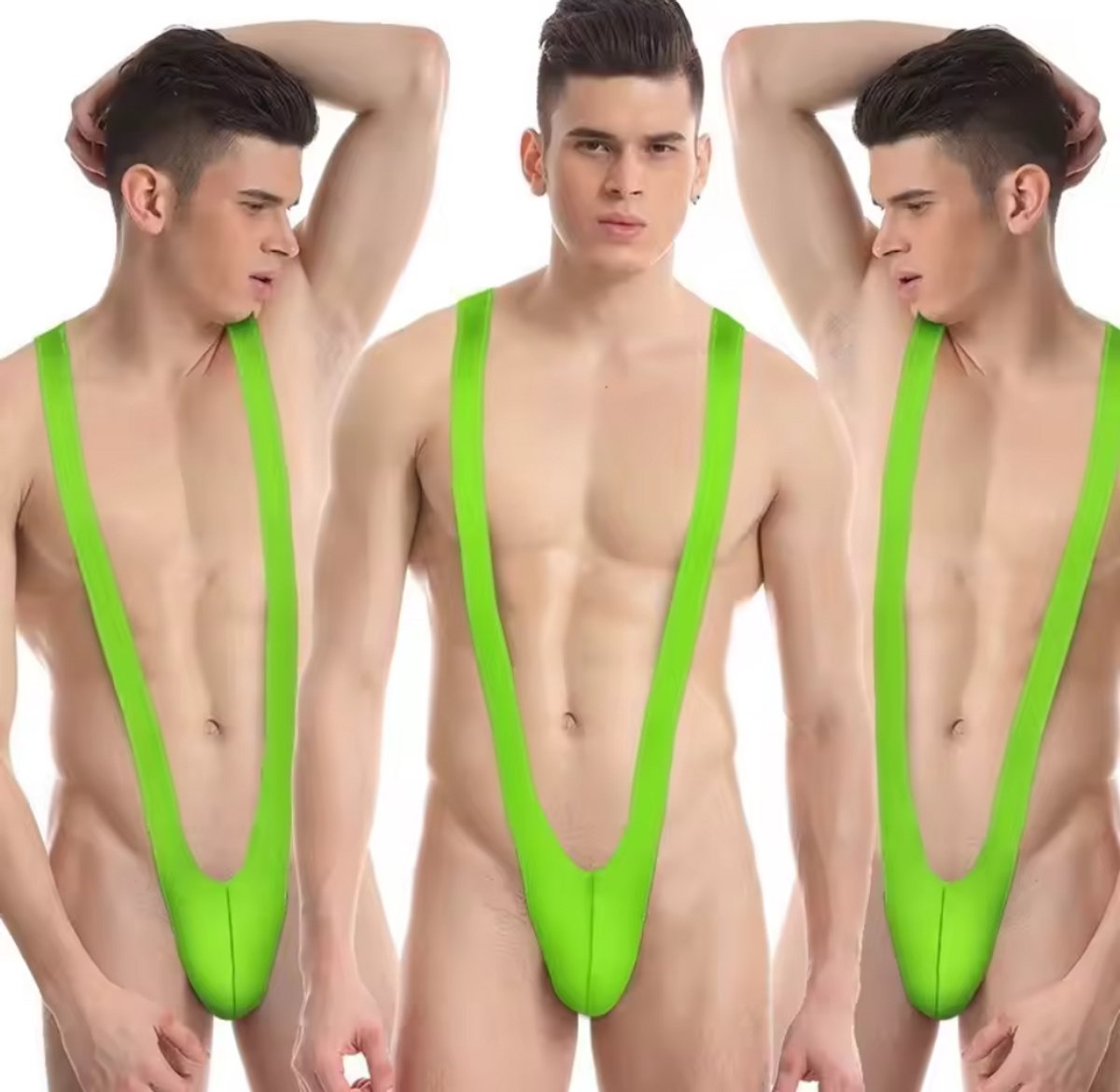 Finnacle - Groene Mankini - Heren Verkleedkleding - One Size