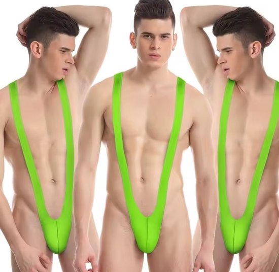 Finnacle - Groene Mankini - Heren Verkleedkleding - One Size