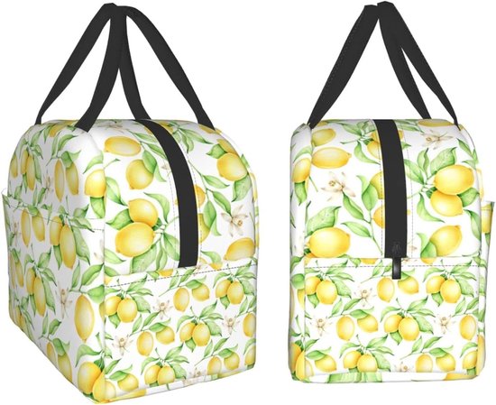 Lunchtas - Lunchbox tas - Verse lunch bewaren - Herbruikbaar en geïsoleerd - Niet gespecificeerd - Fruitprint — afbeelding 5