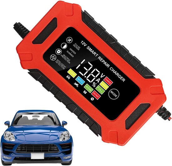 Intelligente Autolader 2A – 6V/12V – Druppellader En Recuperatiemodus – Voor Loodzuur, AGM, GEL – Niet Voor Lithium