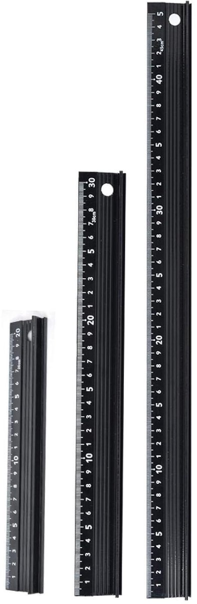 Snijliniaal L-Type - Meetliniaal Marker - Precisie Zagen - Aluminiumlegering Constructie - 45 cm