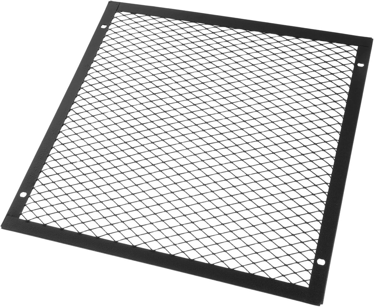 Vierkant Haardscherm - Beschermplaat - Veiligheid Thuis - Robuust Ijzer - 20x20cm - Zwart