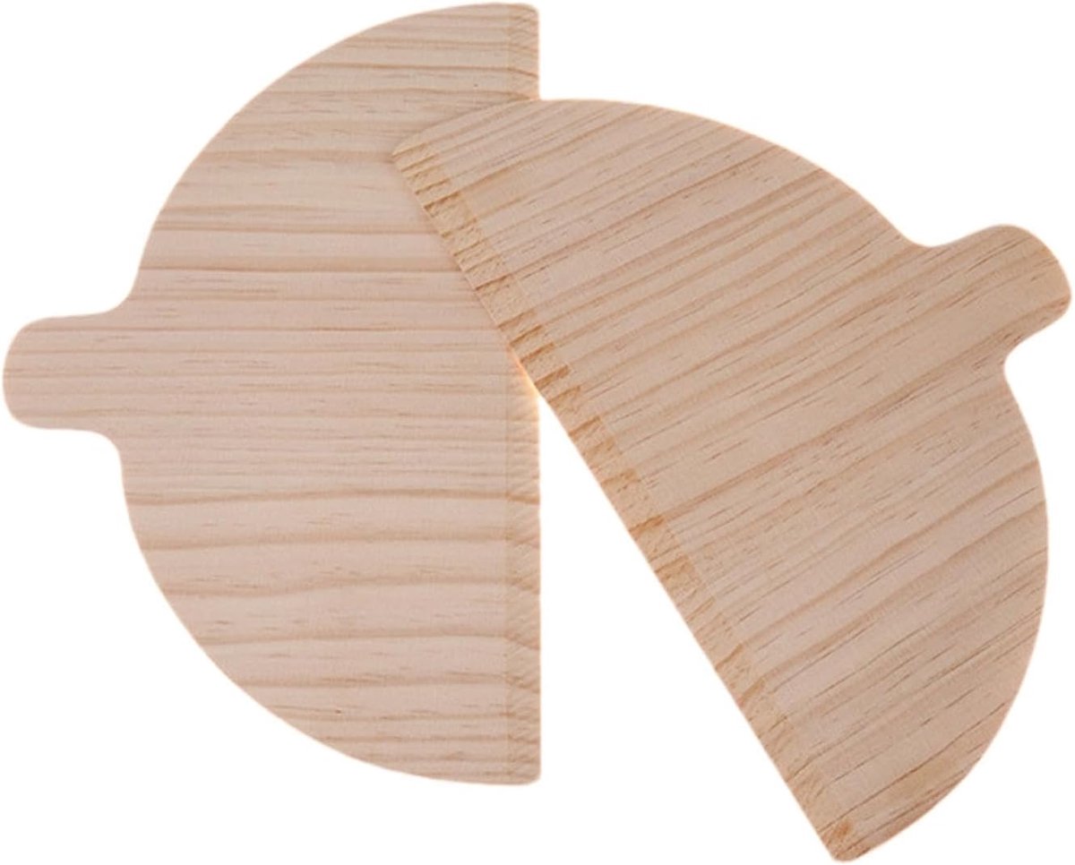 Houten Pizzaspatel - Brood Bakplaat - Pizza Oven - Ergonomisch Handvat - 30x17cm - Houtkleur
