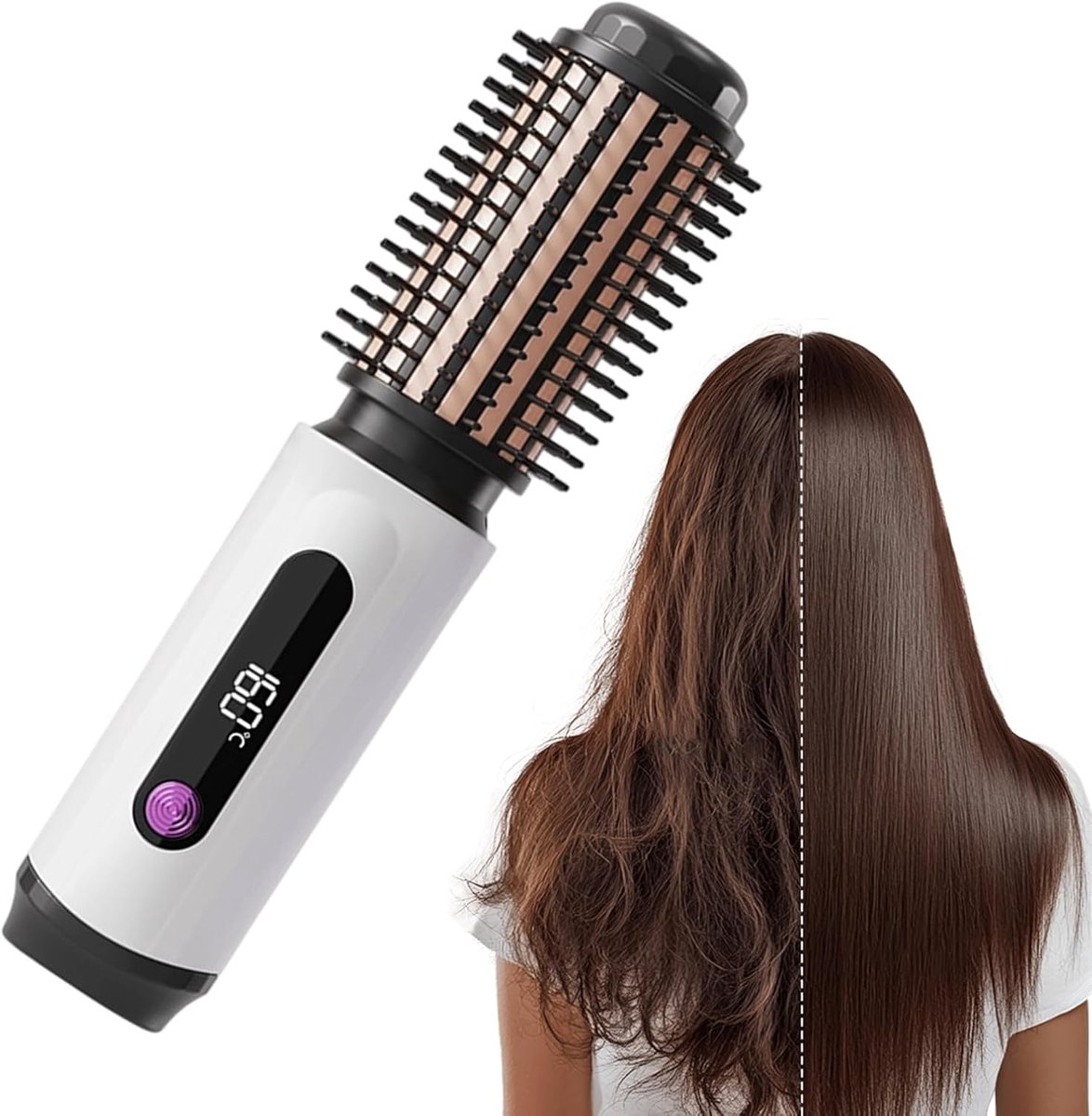 Krulborstel Stijlstaaf - Haarstyler - Snelle Styling - Ionische Technologie - 7x10x7 cm