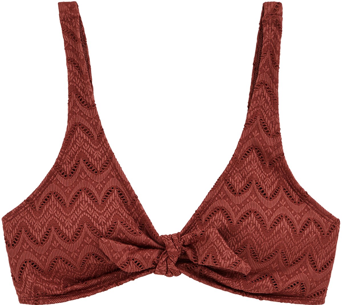 WE Fashion Dames bikinitop met embroideries old rose