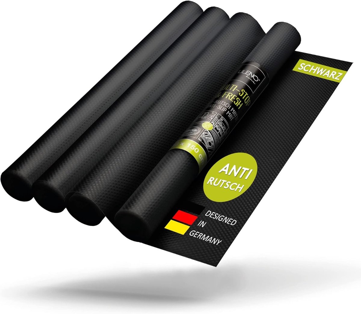 Ladenmat Set - Antislip Matten - Keuken Lades - Op Maat Te Snijden - 50x150 cm - Zwart