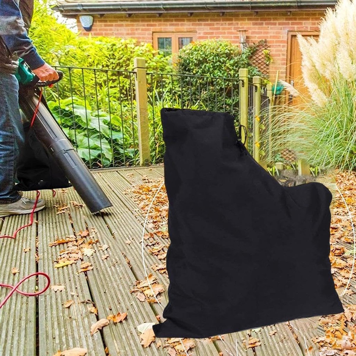 Bladblazer Opvangzak - Stofzuigerzak - Tuinonderhoud - Ritssluiting Onderkant - 60x44cm