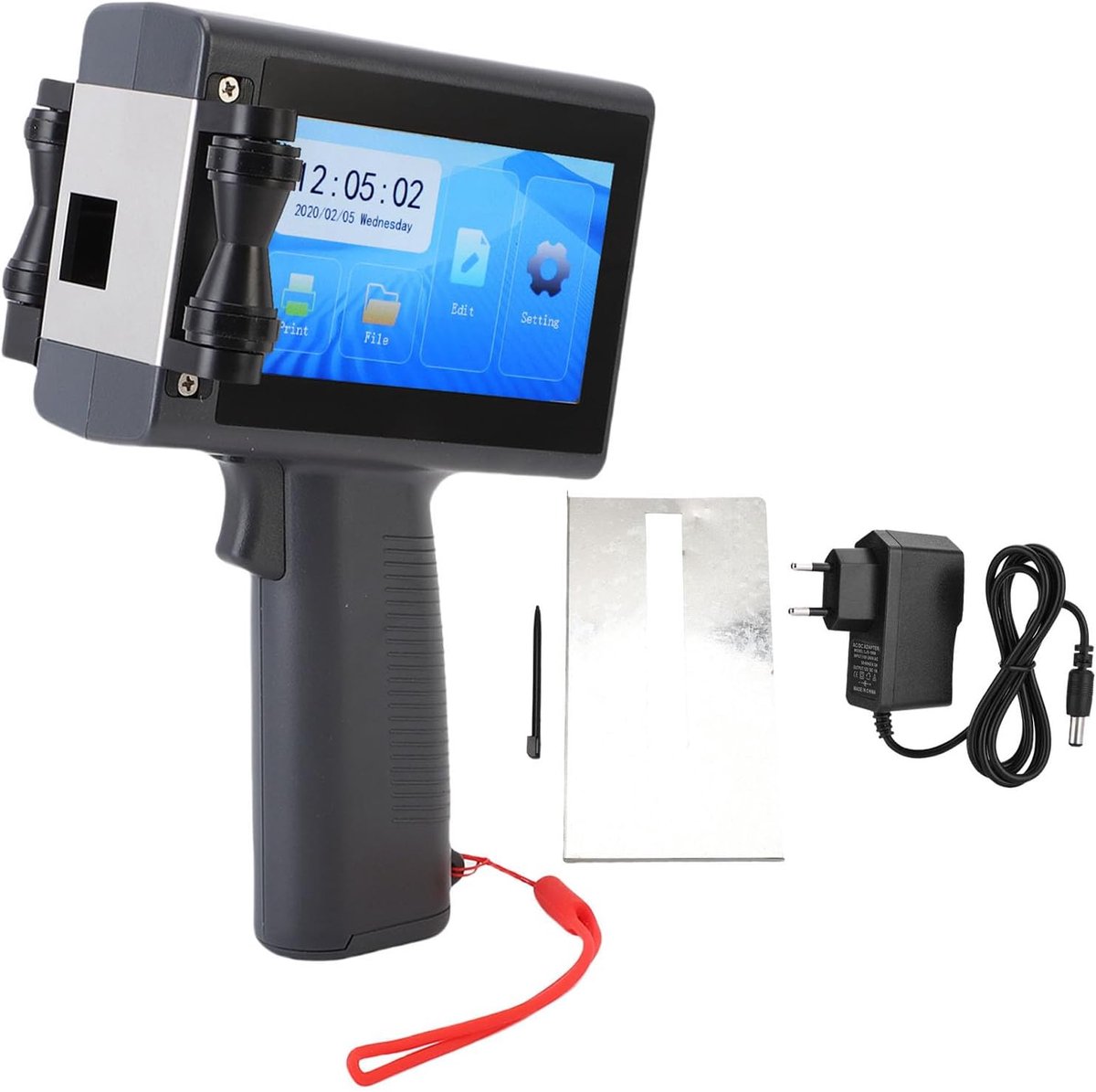 Draagbare Inkjet Printer - Handheld Printer - Direct Printen - 4.3 Inch Touchscreen - 12.7mm Print Hoogte - Zwart