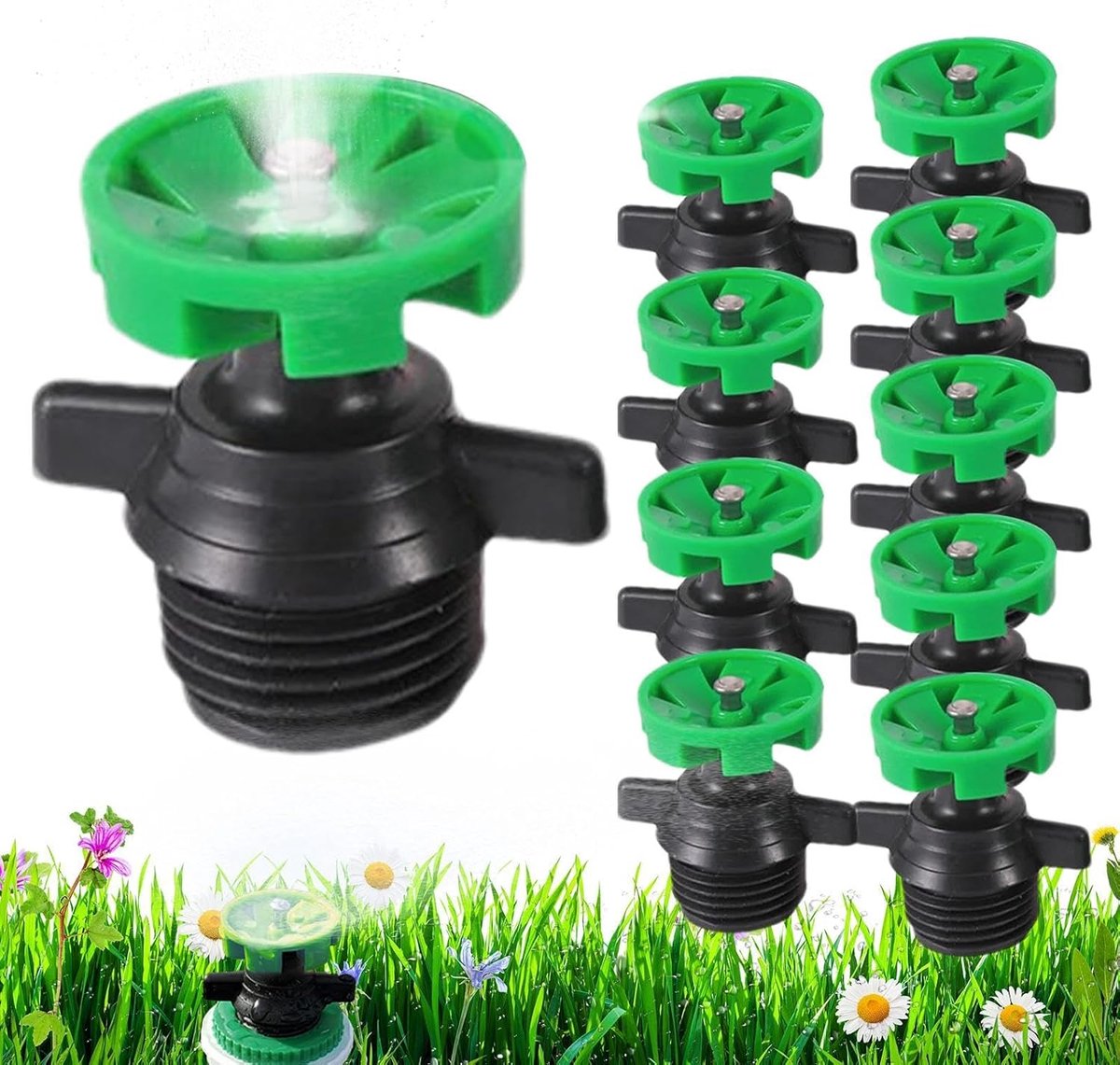 Gazonsproeiers 10 Stuks - Watersproeiers Tuinslang - Gazon Tuin Besproeien - 360 Graden Bereik