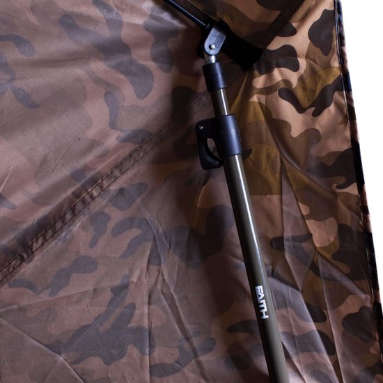 Visparaplu - Karper Shelter - Korte Vis Trips - Inclusief Grondzeil - 60 Inch - Camouflage