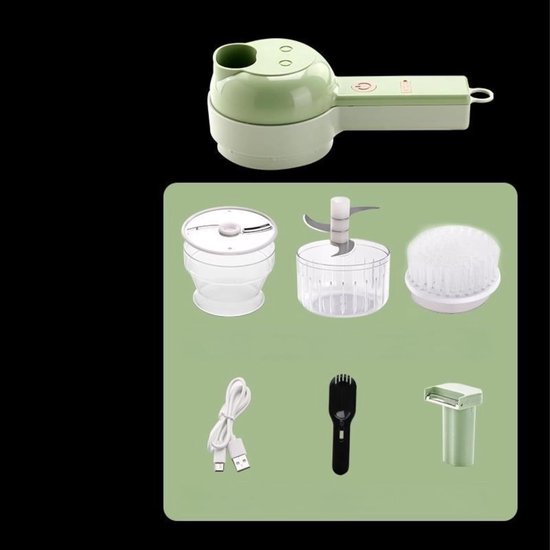 Elektrische Snijmachine - Keuken Gereedschap - Groenten Snijden - Multifunctioneel Ontwerp - 30x11x1cm - Wit — afbeelding 3