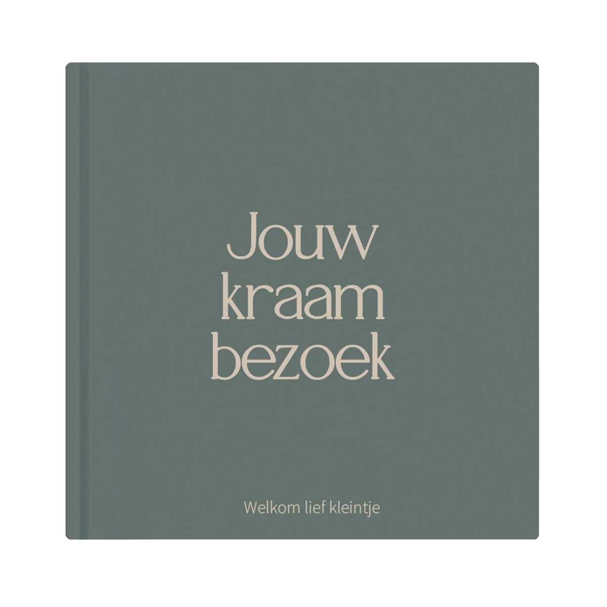Writemoments Kraambezoekboek - Gastenboek babybezoek - Groen/blauw