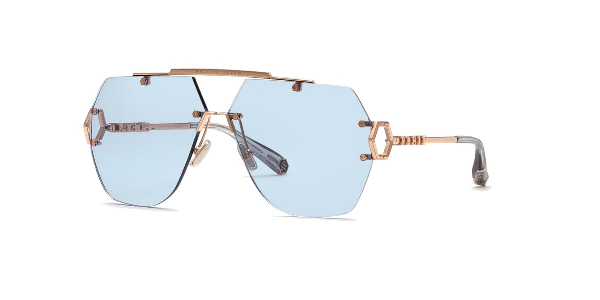 Philipp Plein SPP111 Oro ramato lucido 66/11/135 UNISEX Zonnebrillen
